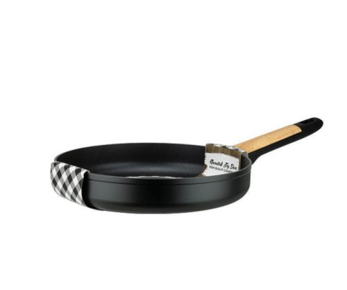 Алуминиев тиган с незалепващо покритие ф28x5.2см BLACK AND WOOD HOME-(DFF-SC16-28) - Horecano