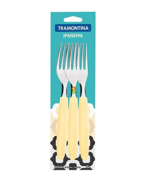 Tramontina вилица с пластмасова дръжка бежова (3 бр.)