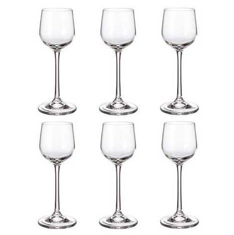 Кристални чаши за ракия 60мл., БХ060-664, Бохемия, Комплект 6бр. 071524