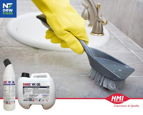 Концентрат за почистване на санитарен фаянс от ръжда, варовик и органични замърсявания HMI® DANEX WC GEL 750 мл.