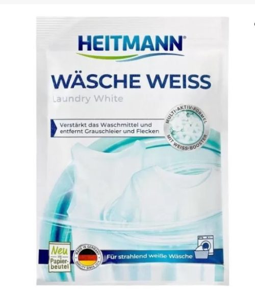 Препарат с избелващ ефект за искрящо бяло пране 50 гр. Heitmann