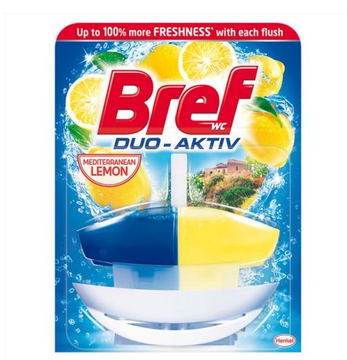 Ароматизатор за тоалетна лимон (50 мл) Bref Duo Aktiv