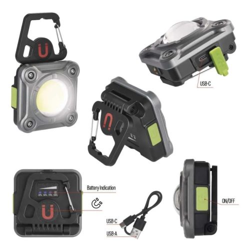 Акумулаторен Фенер/прожектор Cob Led 1200lм P4543