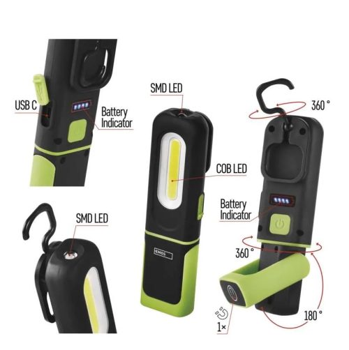 Акумулаторен Фенер 330lm 1200mah P4537