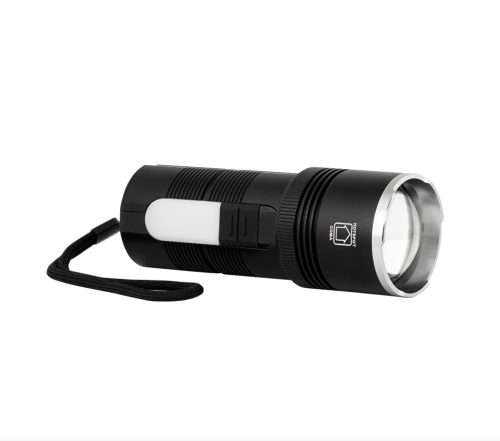 LED Фенер със зуум, странично светене и power bank функция 10W/3W, 6500K/3500K, 5V DC, IP44