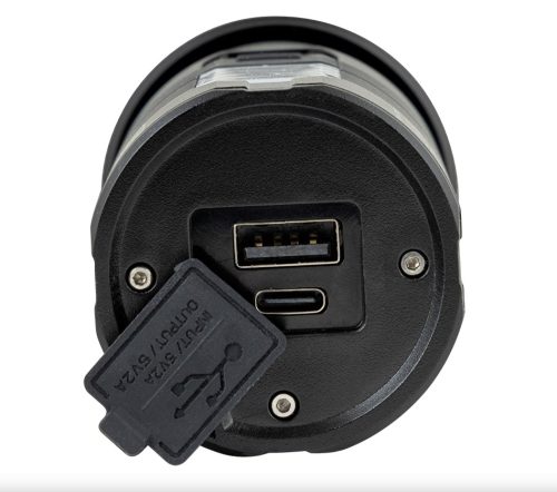 LED Фенер със зуум, странично светене и power bank функция 10W/3W, 6500K/3500K, 5V DC, IP44