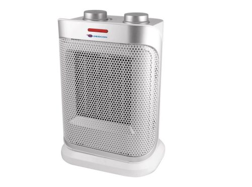 Вентилаторна печка Descon, модел DA-T184CS, 3 нива на нагряване, керамична, сребриста, 1500W