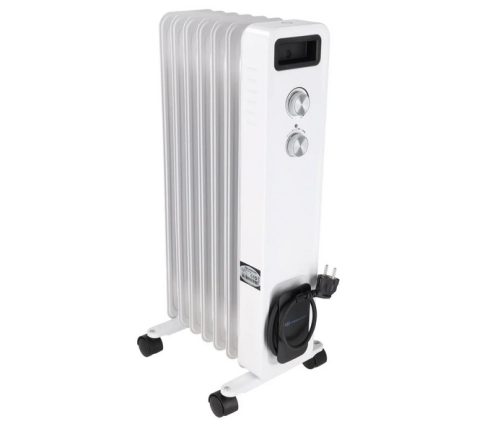 Маслен нагревател 1500W DESCON DA-J1501, 7 ребра, плавно регулиране на температурата