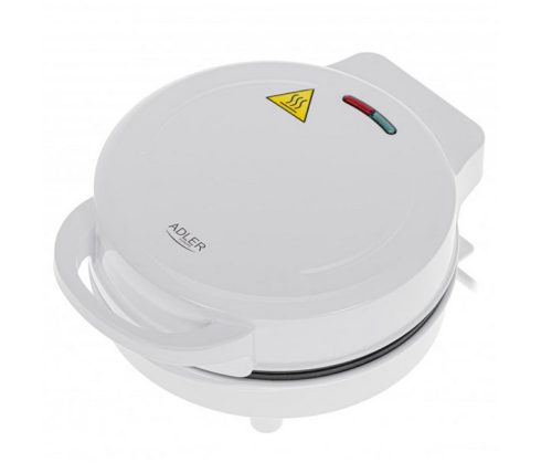 Уред за донъти Adler AD 3075, 1500W, 7 понички наведнъж, Незалепващи плочи, Бял