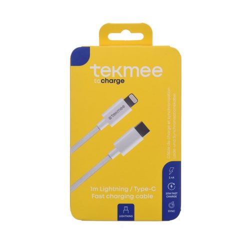 Кабел Tekmee 1m Lightning/type-c 40430181