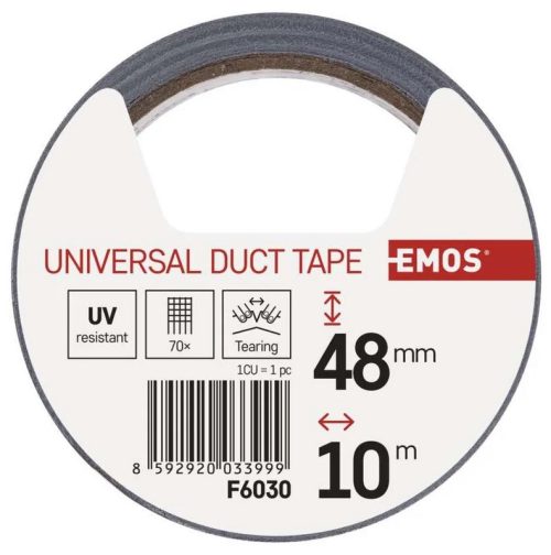 Изолационна лента PVC, EMOS 105мм х 45мм х 10м , Цвят: сив