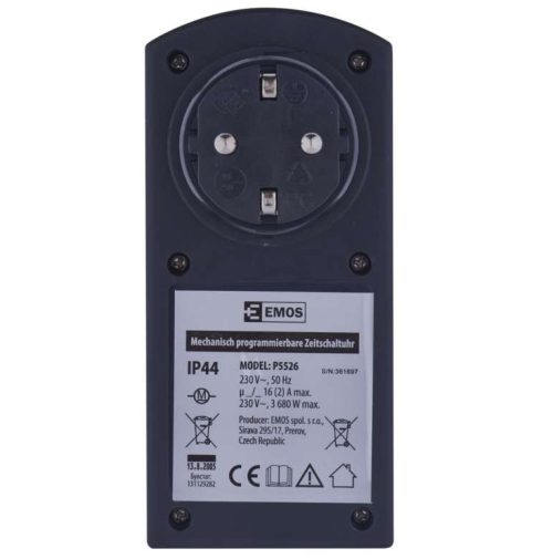 Таймер Механичен Emos P5526