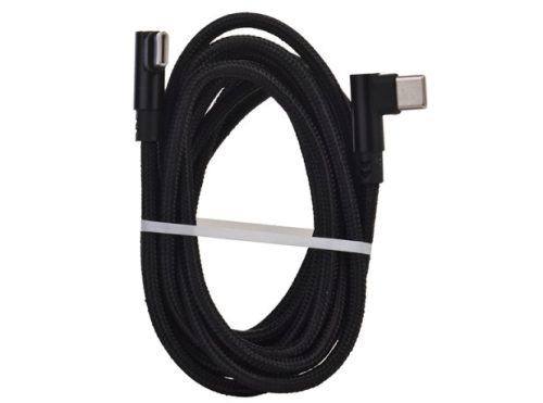 Кабел за бързо зареждане Tekmee, Type-C към Type-C, 3A, 2м, черен.