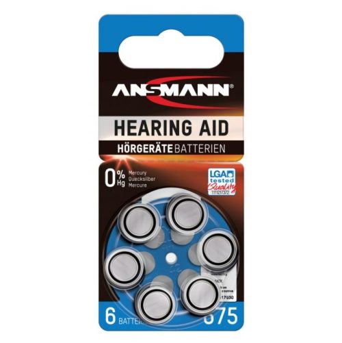 Въздушно-цинкови батерии за слухови апарати 1,4V. Размери: 11.6 × 5.4 мм – 12 гр. 6 броя в блистера.