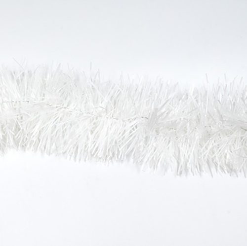 Коледна украса гирлянд 2м/9см бяло