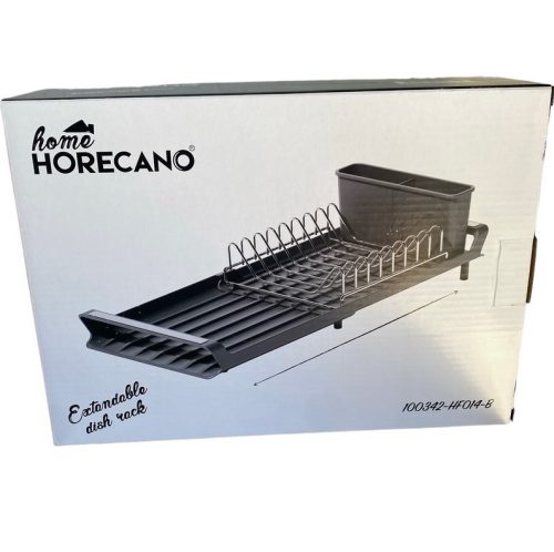 Стелаж за чинии регулируем черен HORECANO HOME 27.9/47.4x20xh11.5cm (100342-HF014-B)/0185198