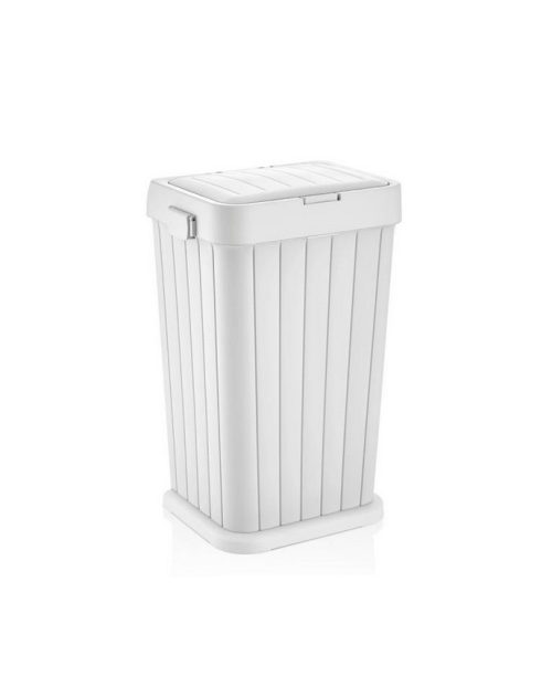 Пластмасов кош за дрехи, Horecano -  40л, 36,1x27,3xh58,1см, бял, HOME-(6139-W