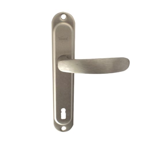 Обикновена дръжка за врата Силистра 90 mm сатен SONICO