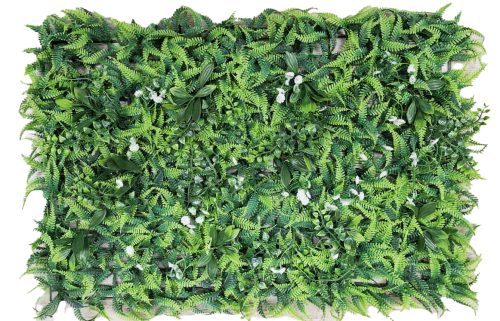 Изкуствена Трева За Стена 40*60 Diy-ap-38 Папрат/бяло