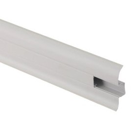 PVC перваз с кабелен канал SG56/03, Сив, 2.5 м