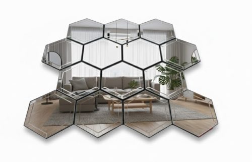 Стъклена плоча (шестоъгълни) 300×300 мм, модел Т26-153