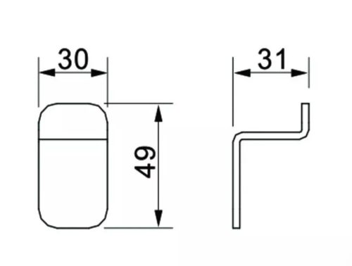 Inter Ceramic Единична закачалка Елинор, ICA 5553