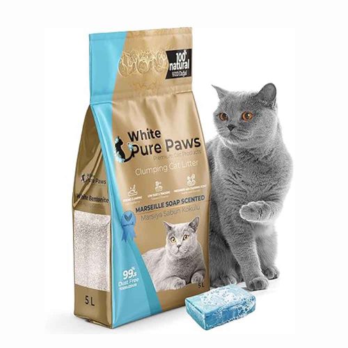 Котешка тоалетна марсилски сапун 5л ЧИСТИ ЛАПИ (PURE PAWS)