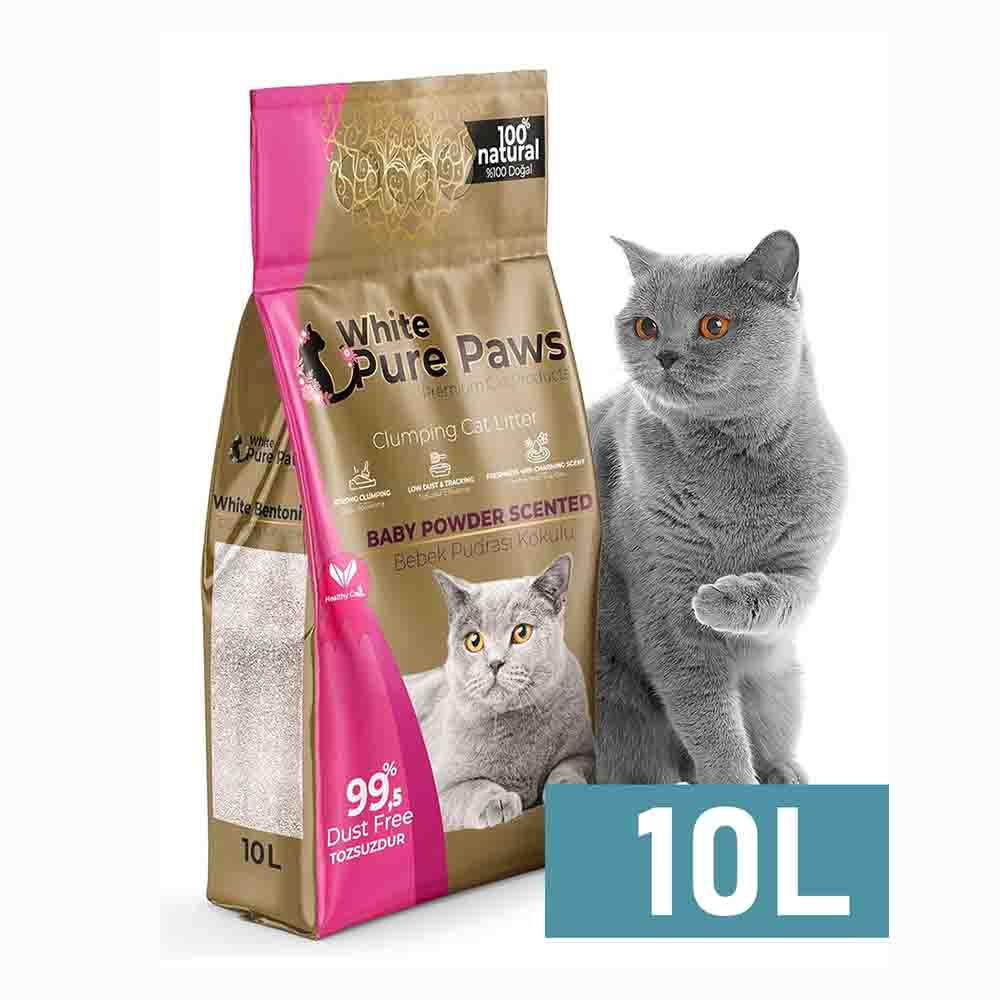 0000031961.jpg Котешка тоалетна бебешка пудра 10л ЧИСТИ ЛАПИ (PURE PAWS)