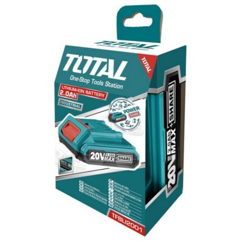 Акумулаторна батерия TOTAL Industrial, Li-Ion, 20 V, 2.0 Ah