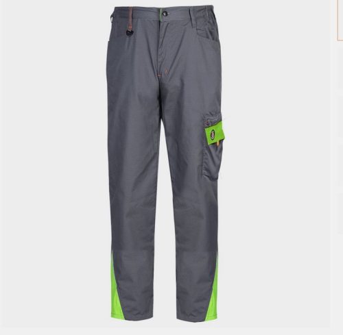 Работен панталон PRISMA LIGHT STRETCH GREY/GREEN 02002345, Различни размери