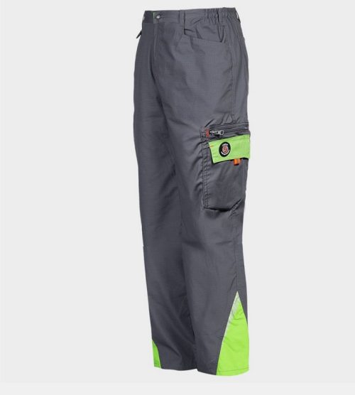 Работен панталон PRISMA LIGHT STRETCH GREY/GREEN 02002345, Различни размери
