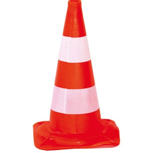 Сигнален конус полиетиленов 50 см оранжев с основа