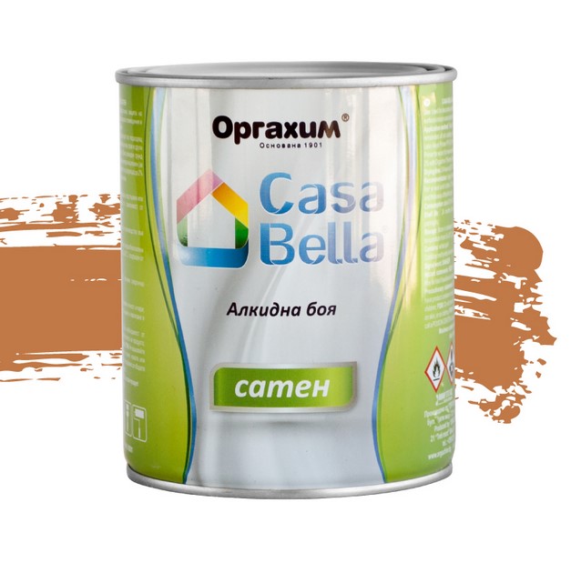 0000032371.jpg Универсална алкидна боя Casa Bella сатен - 650мл, кафе