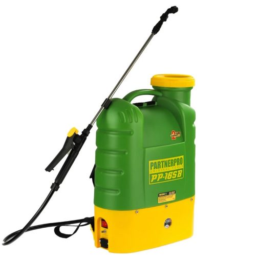 Акумулаторна пръскачка 16 л. PARTNERPRO PP-16SB , 12V/8Ah, 620 m2, 3 вида дюзи