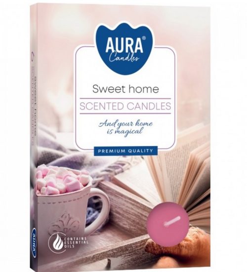 Свещ чаена ароматизирана 6бр. SWEET HOME p15-337