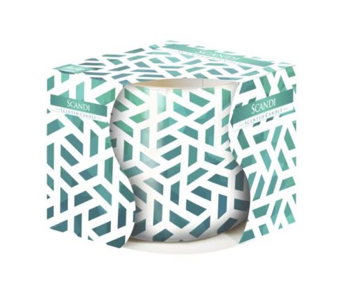 Ароматна свещ Bispol, В щампован буркан Scandi SN71S 48, Време на горене 20 часа