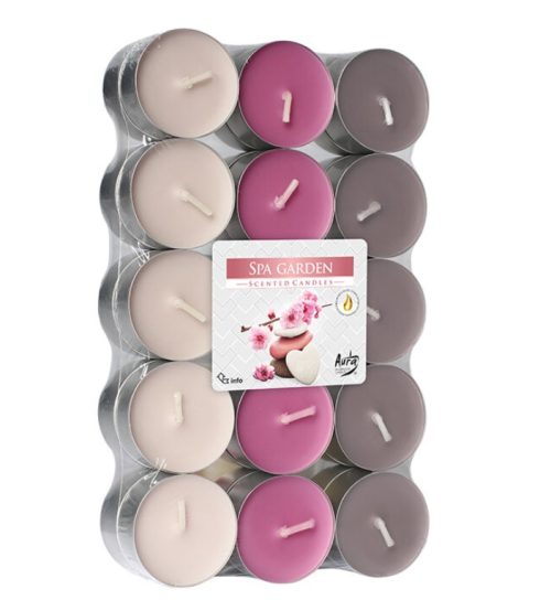 Ароматизирани чаени свещи, 30 бр. - спа градина Р15-30-254