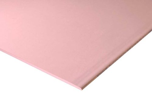 Гипсокартонена плоскост огнеустойчива KNAUF (тип GKF, червена серия), 12.5 мм (1200×2000 мм) – 2.40 m² / ~22 кг (~9.2 kg/m²)