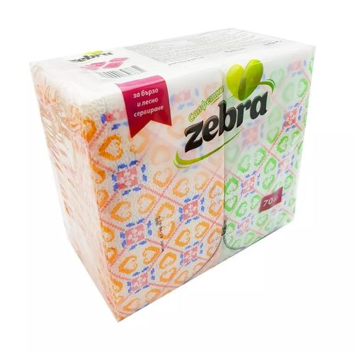 Хартиени салфетки Zebra – 70 бр., сгънати