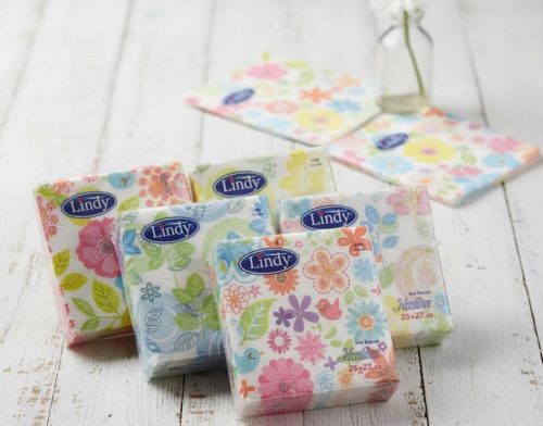 Салфетки Lindy 28×28 см, 60 бр., стек (модел 0065)