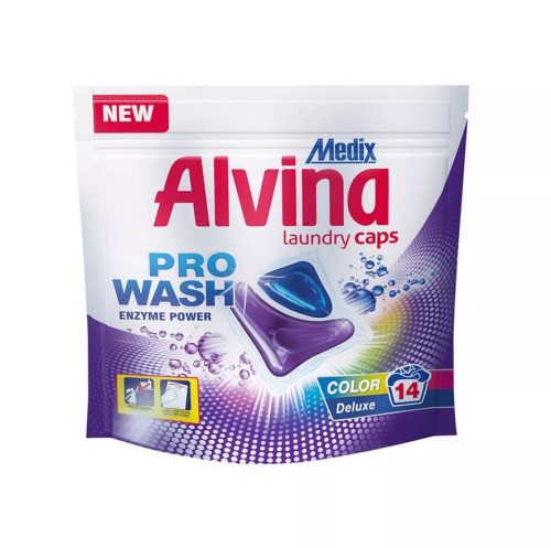 Капсули за пране ALVINA MEDIX Pro Wash, лилави, 14 бр.