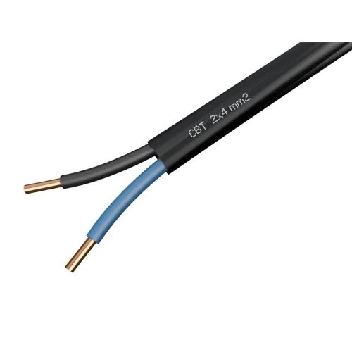 Силов кабел СВТ-с 2х4 mm² (0.6/1kV):, 1kV – за бойлери и външно захранване