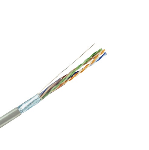 Мрежов LAN кабел UTP Cat.5e, 4х2х24 AWG, сив PVC – за гигабитов интернет