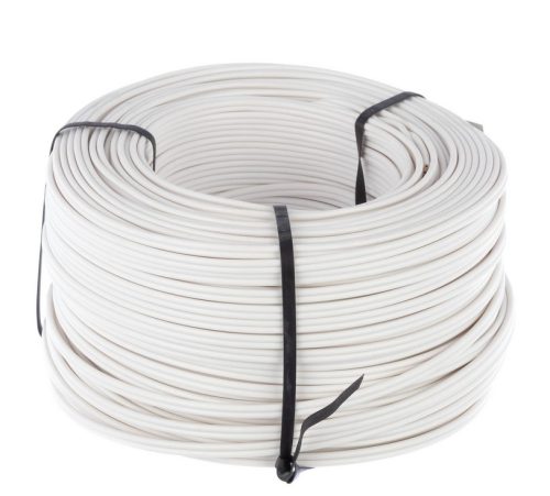 ШВПЛ Кабел H03VH-H (Плосък) – 2х0.75 mm², Бял