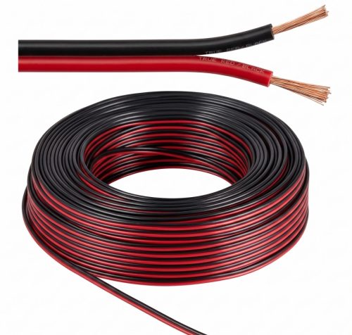 Кабел H03VH -H/ШВПЛ-А 2х1.00 mm² (червен/черен)