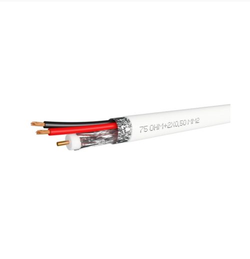 Кабел за видеонаблюдение CCTV 2+1 /RG59+2x0.5mm², комбиниран