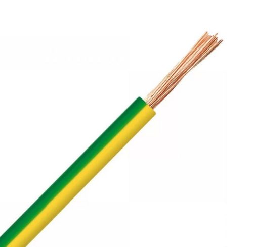 Монтажен проводник ПВ-А2 (H07V-K) 1.5 mm² (0.45/0.75kV ), жълто-зелен, гъвкав