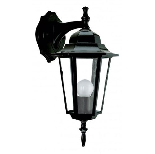 Външен аплик за фасада AXEL, E27, черен, IP43, 36.5 cm