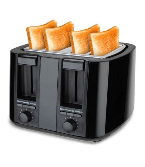 Тостер DECAKILA, 1500 W, 4 филийки, defrost