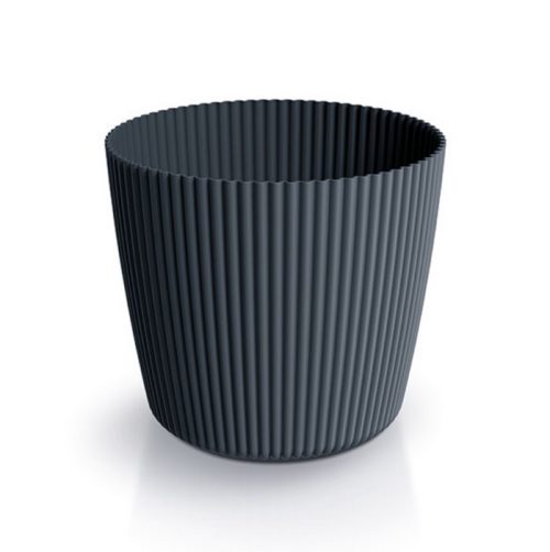 Саксия PVC Milly кръгла 4л антрацит